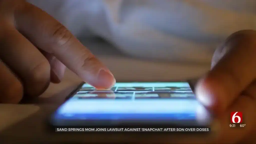 a person using an iphone