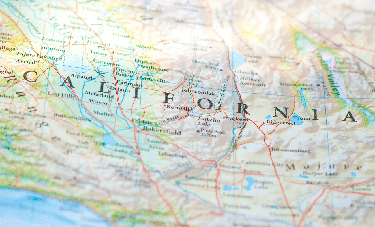 a map of california